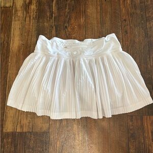 lululemon athletica White Pleated Skater Skirt